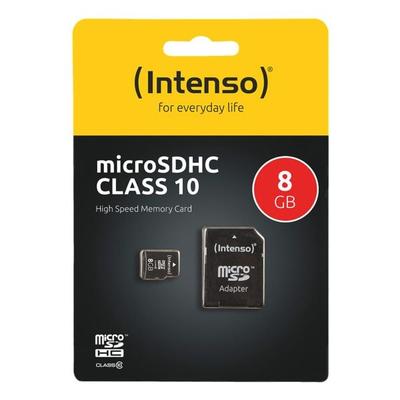 Intenso microSDHC-Speicherkarte »Intenso Class10 8GB«, 1.1x1.5x0.1 cm Image