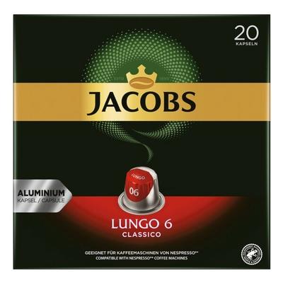 Jacobs 20er-Pack Kaffeekapseln »Lungo 6 Classico« für Nespresso® braun Image