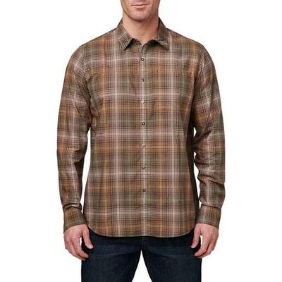 5.11 Men's Igor Long Sleeve Work Shirt - Blue Mussell Plaid XL