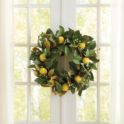 Lemon Berry Magnolia Wreath - Ballard Designs