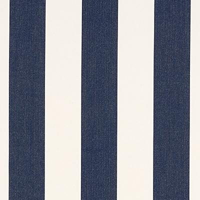 Canopy Stripe Navy/White Sunbrella Performance by the Yard - Ballard Designs