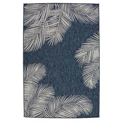 Biscayne Indoor/Outdoor Rug - Navy/Ivory, 4'10