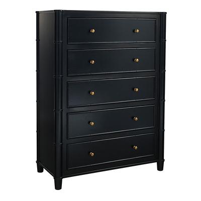Villandry 5-Drawer Tall Dresser - Black - Ballard Designs