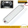 1/2PCS LED Luce interna per auto RV Plafoniera Lampada a striscia con interruttore Illuminazione