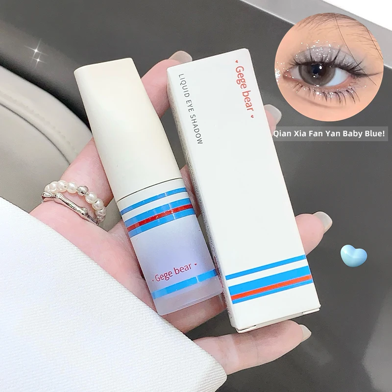 Gege Bear Sparkling Diamond Liquid Eyeshadow, vielseitiger Highlighter-Lidschatten, kein Pickel über den Hautton Image