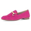 Slipper GABOR, Damen, Gr. 40, pink, Ziegenveloursleder, unifarben, elegant, Schuhe, Loafer, Halbschuh, Businessschuh mit edler Zierschnalle