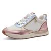 Keilsneaker TAMARIS, Damen, Gr. 36, rosa (rosé metallic), Lederimitat, Textil, sportlich, Schuhe, Freizeitschuh, Halbschuh, Schnürschuh in schmaler Form, Topseller