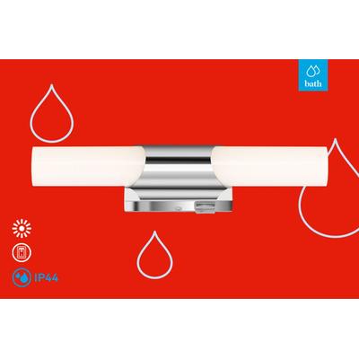 BRILONER LEUCHTEN LED Spiegelleuchte "KLAK", weiß, Lampen Image