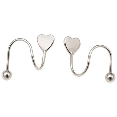 Paar Ohrstecker FIRETTI "Schmuck Geschenk Silber 925 Ohrschmuck Ohrringe Herzen", silber (silberfarben), Ohrringe, Damen, Silber 925 (Sterlingsilber), Made in Germany Image
