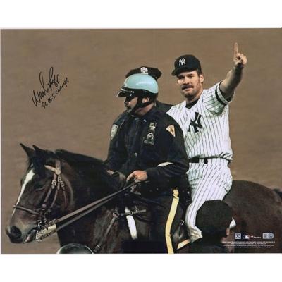 Wade Boggs New York Yankees signiertes 16" x 20" Foto zur Feier der World Series 1996 mit der Aufschrift "96 W.S. Champs" Image