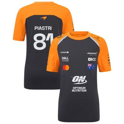 McLaren 2025 Team Oscar Piastri Driver Set Up T-Shirt – Phantom – Kinder Image