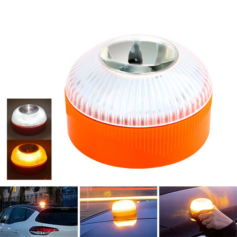 Lampe de poche LED à induction magnétique pour accident de la route, lumière stroboscopique, lampe de circulation, lampe d'iode, lumière d'urgence de voiture, V16, approuvée par le Dgt