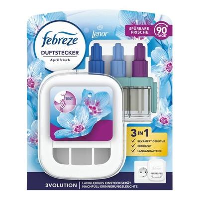 febreze Duftstecker Starter-Set »3Volution Aprilfrisch« transparent