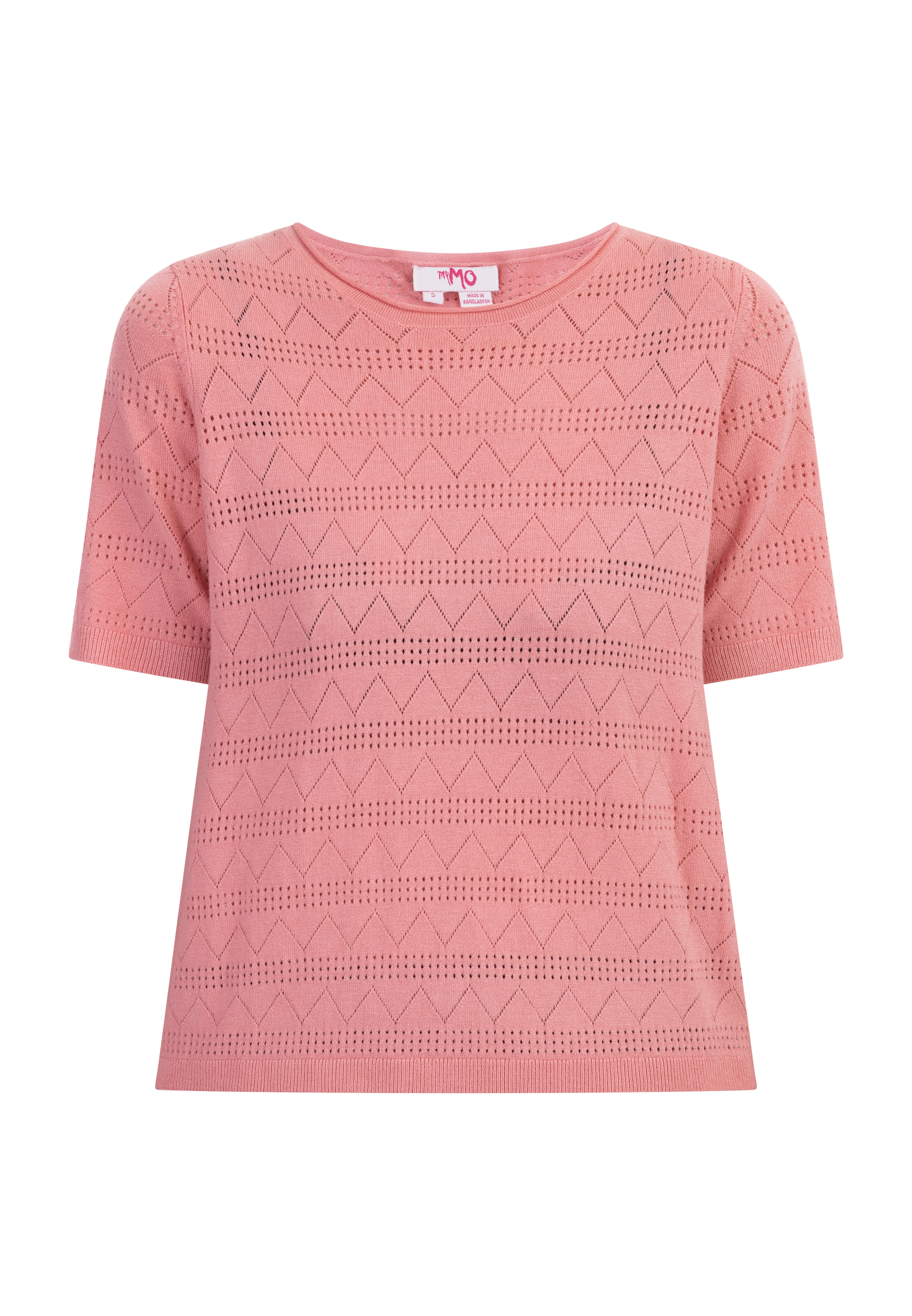 Mymo Strickpullover Damen Rosa S