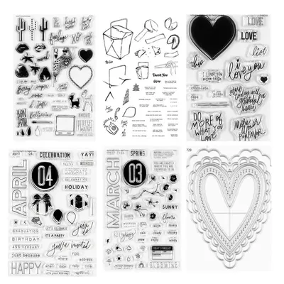 English Clear Stamp For DIY Scrapbooking Card Making A6551