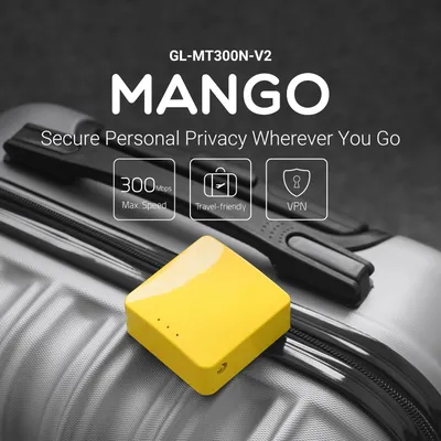GL.iNet GL MT300N/V2 Mango Wireless Mini Portable VPN Travel Router Mobile Hotspot in Pocket WiFi