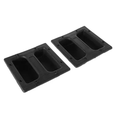 1 Set Replacement Black ABS Sound Loudspeakers Recessed Handle For Guitar Amp Cabinet