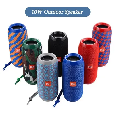 TG117 Portable Bluetooth Speaker Outdoor Wireless Woofer Free Call /FM/TF Card/USB Flash Drive