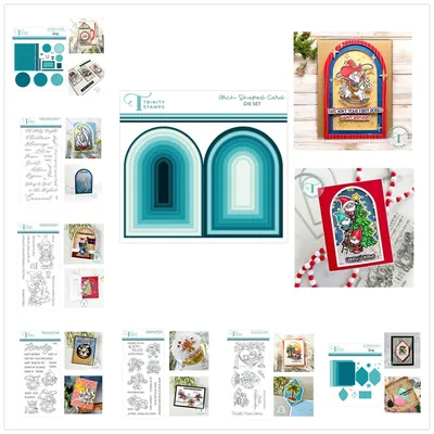 Tri S New 2024 Christmas SnGNOMEman Gnome Emergency Card Essentials Clear Stamp Cutting Dies Scrapbooking For Paper Making Frame