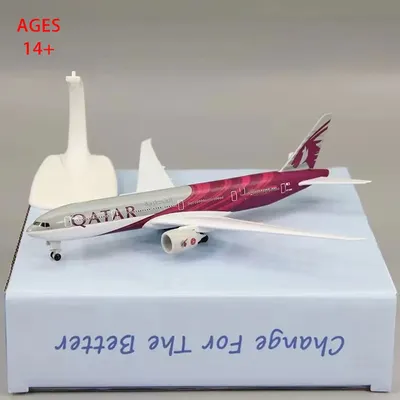 20cm Alloy Metal AIR QATAR Airways Boeing 777 B777 Airplane Model Diecast Air Plane Model Aircraft