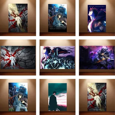 Solo Leveling Poster Classic Game Wallpapers HD Anime Poster Stickers Canvas Painting Living Room