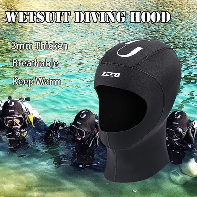 3mm Unisex Neoprene Diving Helmet Warm and Sunscreen Outdoor Swimming Surfing Elastic Diving Helmet