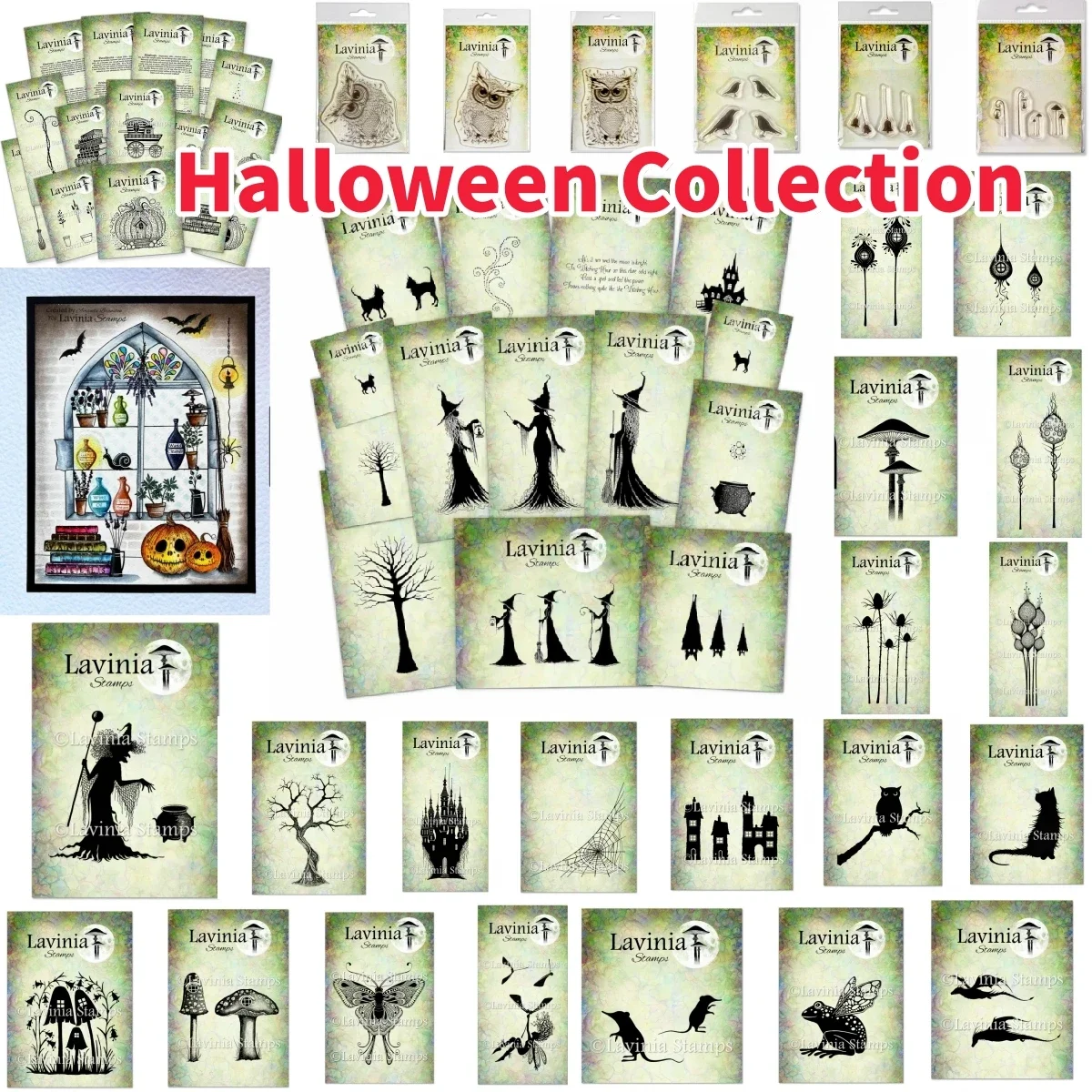Clear Stamps Collection Stamp Scrapbook 2024 Halloween for DIY Making Gift Card Scrapbooking Craft Supplies Template Decoration