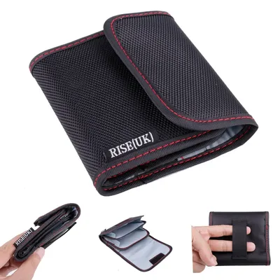 RISESPRAY 3 Pockets Lens Filter Bag Camera lens Filter Pouch for 25mm-82mm ND UV CPL Camera lens