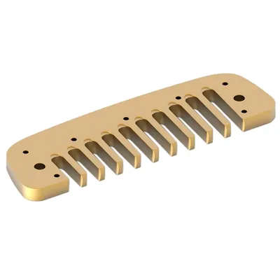 Aluminum Alloy Harmonica Blues Comb, Blues Comb Harmonica Part for Hohner Golden Melody Gold