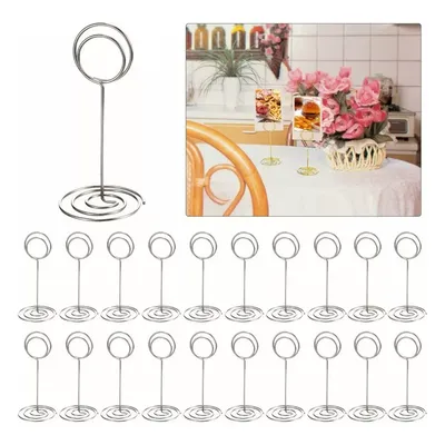 10pcs/20pcs Table Number Holder Place Card Holders Wire Photo Holder Picture Name Menu Clips Memo