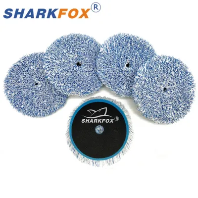 Sharkfox 3/5/6 Inch Microfiber buffing pads dual action polisher polishing pads