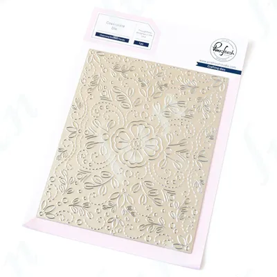 Charming Stitched Florals Coverplate Metal Cutting Dies for DIY Scrapbooking Photo Album Decoration