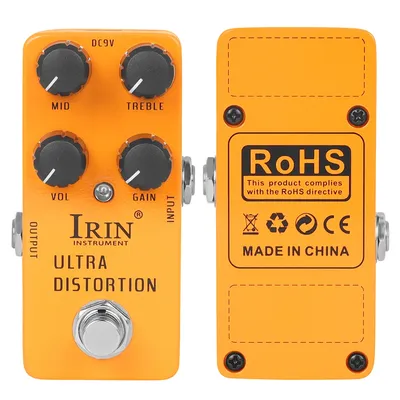 IRIN RS-17 Ultra Distortion Guitar Effect Pedal High-Gain Distortion Effects True Bypass Electric Guitar Parts & Accessories