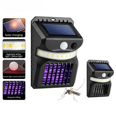 Outdoor Solar Light And Mosquitos Killer Lamp With Mosquitos Control Function Infrared Sensor