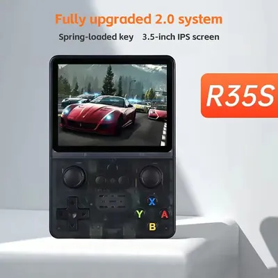 R35S Handheld Game Console Linux System 3.5 Inch IPS Screen Retro Game Console HD Mini Portable
