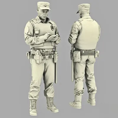 1/35 Resin unpainted model kit, military theme, Russian soldiers wearing summer uniforms unassembled