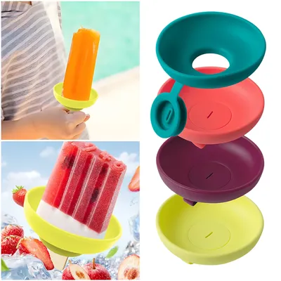 Drip-Proof Popsicle Rack Silicone Anti-Drip Ice Cream Bracket Reusable Portable Popsicle Protector