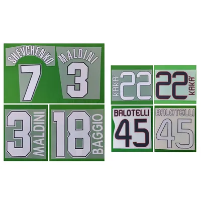 Retro Soccer Nameset Printing 2013-2014 1995 1996 1997 Customize name number Heat Transfer Soccer Patch Badge