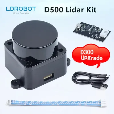 LDROBOT D500 Lidar Kit DTOF ROS Car SLAM Navigation Scanning Laser Radar Sensor Support ROS1 and