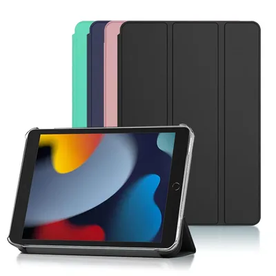 Case For iPad 8 9 10.2 2020 2021 2019 Flip Trifold Stand PU Leather Smart Auto Wake Cover For ipad
