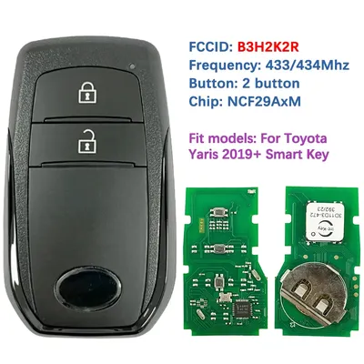 CN007212 Aftermarket 2 Button Smart Remote Key Fob 433.58/434.42MHZ 4A Chip NCF29A1M FCC B3H2K2R For