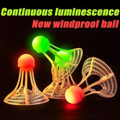 Luminous Windproof Luminous Badminton Ball, Super Durable And Unbreakable, Outdoor Fluorescent