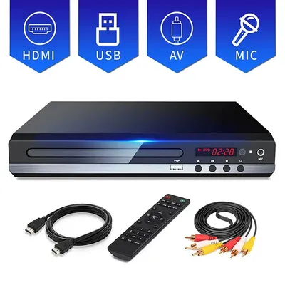 DVD Player High-defination 1080P Home DVD Player Box For TV All Region Free DVD CD-Discs Player