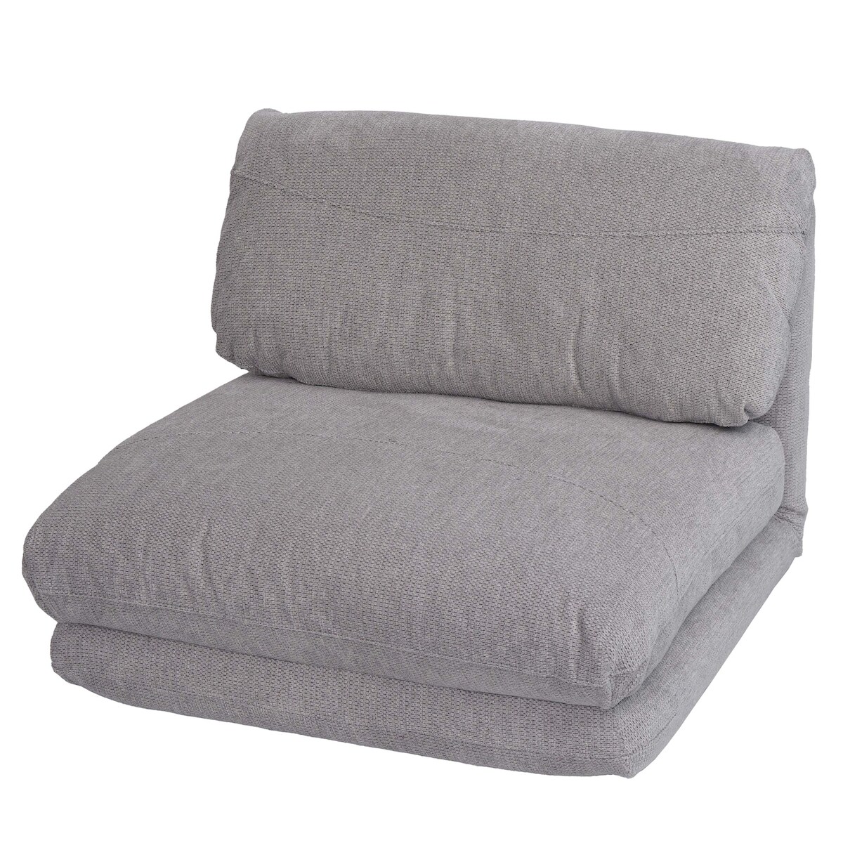 Mendler Schlafsessel HWC-E68, Schlafsofa Funktionssessel Klappsessel Relaxsessel, Stoff/Textil ~ hellgrau Image