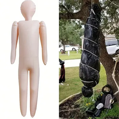 152.4cm Full Size Inflatable Body Mannequin DIY Halloween Decorations Cosplay Props Inflatable Dummy