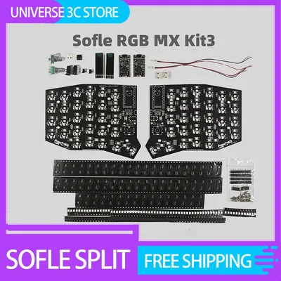Sofle Split Keyboard Pcb Kit Diy Custom Mechanical Keyboard Accessories Rgb Mx Wireless/Wired