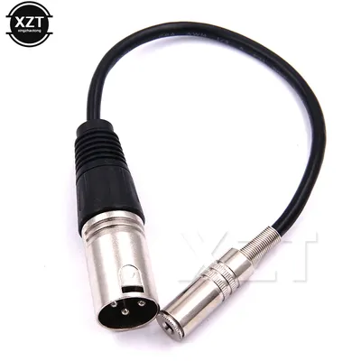 1 pcs Blue 3.5 XLR Audio cable 3.5mm Female XLR Male Audio Line 3P XLR CANNON 3pin AUX Line Wire