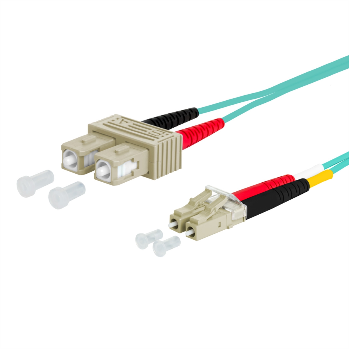 METZ CONNECT OpDAT Patchkabel, SC-D/LC-D OM3, 0,5 m Image