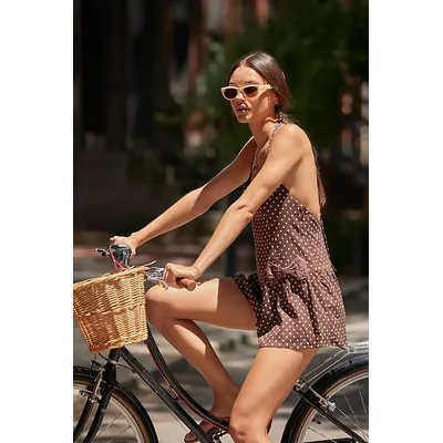 Beach Baby Rectangle Sunglasses at Free People in Vanilla Creme