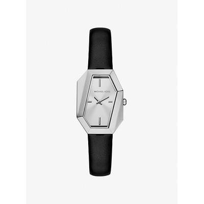 Michael Kors Suri Silver-Tone and Leather Watch Silver One Size